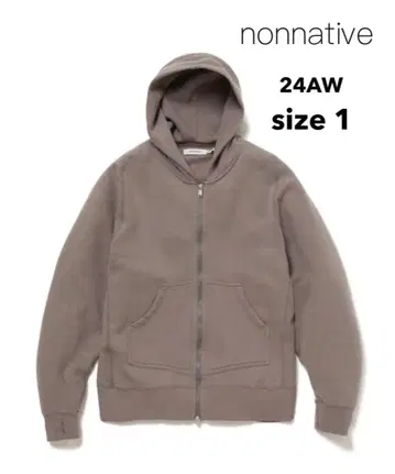 nonnative 24AW DWELLER ZIP HOODY SWEAT