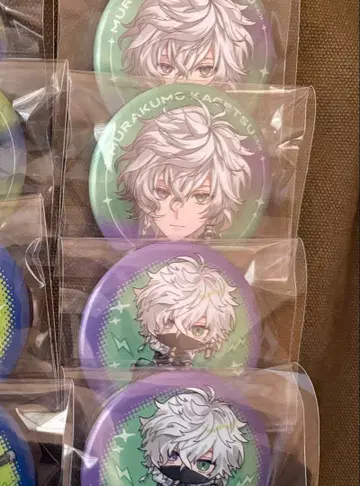 니지산지 무라쿠모 카게츠 하프 애니버서리 캔뱃지 4개 세트