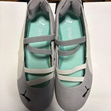 Puma 릴리 브라운 플랫슈즈 그레이 22.5cm 박스 포함