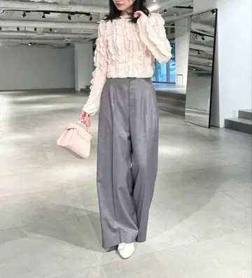 CLIFFORD 핫 핏 하이웨스트 와이드 팬츠