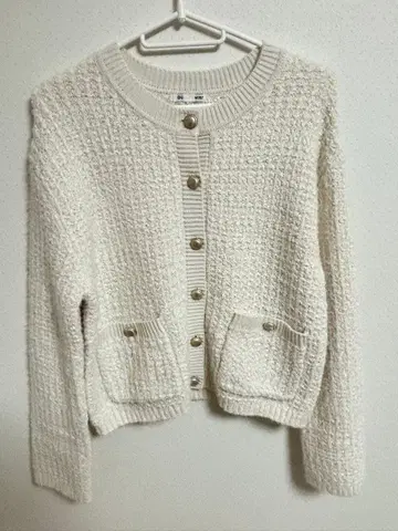 가디건 화이트 M 사이즈