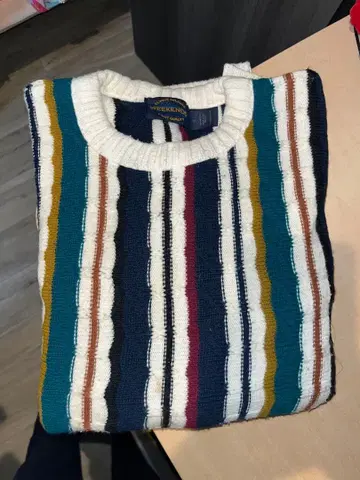 WEEKEND 멀티 컬러 스트라이프 니트