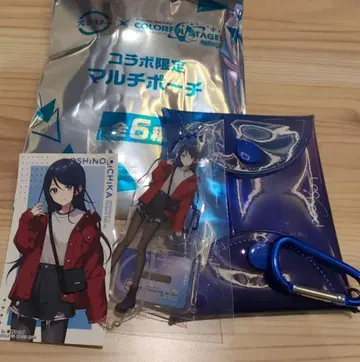 호시노 이치카 스시로 프로세카 콜라보 멀티 파우치 콜라보 스티커