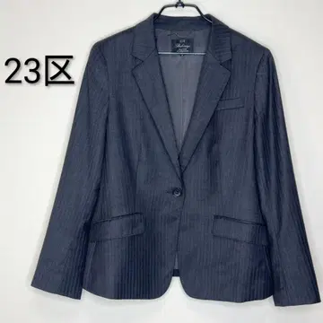 23구 빅 사이즈 울 원단 핀스트라이프 패턴 정장 자켓