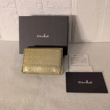 airlist 골드 3단 폴더형 지갑