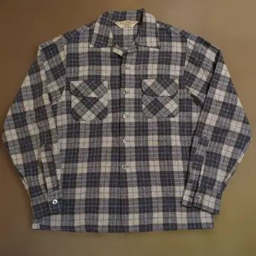 50s Roos Bros California 빈티지 울 셔츠