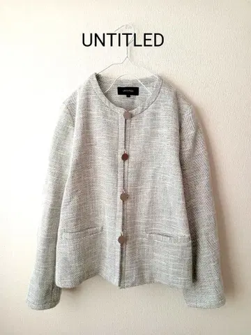 정가 39,000엔 새상품급 UNTITLED 페브리에 트위드 자켓