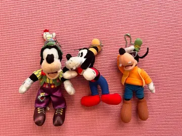 구피 봉제 인형 3개 세트 디즈니 스트랩