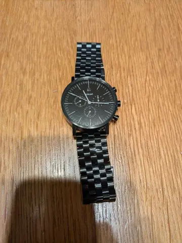 a.b.art 아날로그 손목시계 스테인리스 소재 블랙