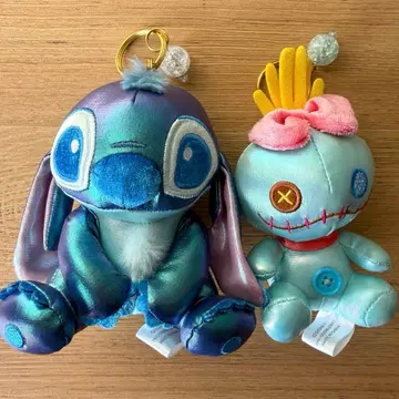 오로라 스티치 플러시 키체인 스크램프