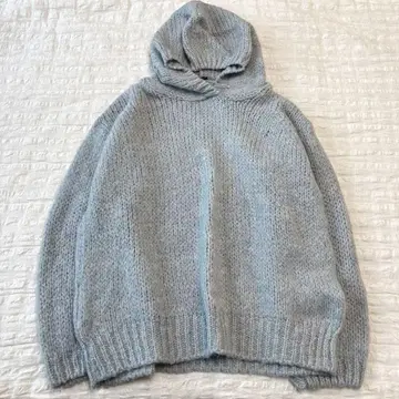 새상품급 TRICOTS JEAN MARC 모헤어 후드 니트 프랑스제