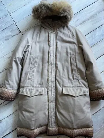 빈티지 다운 코트 퍼 충전솜 자켓 방한 vintage