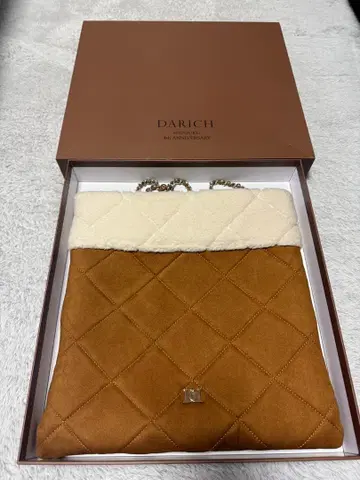 DARICH 퀼팅 숄더백 브라운/아이보리