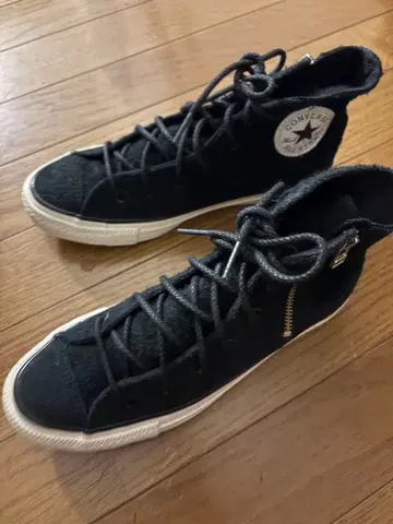 SINME 컨버스 블랙 스니커즈 지퍼 포함