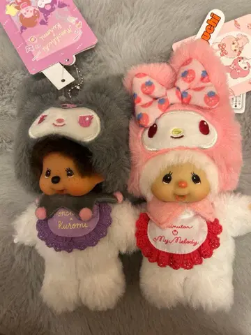 몬치치 x 쿠로미 침탄 x 마이멜로디 키체인