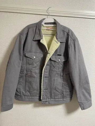 [ 나노 유니버스 ] Wrangler 그레이 보아 자켓