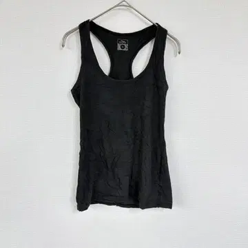 심플 [ S ] 블랙 슬리브리스 T셔츠 캐주얼 데일리 여름