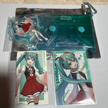 스시로 프로세카 하츠네 미쿠 멀티 파우치 카드 스티커