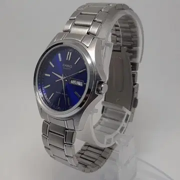 CASIO 카시오 MTP-1239DJ 쿼츠 블루 남성용 작동 상품