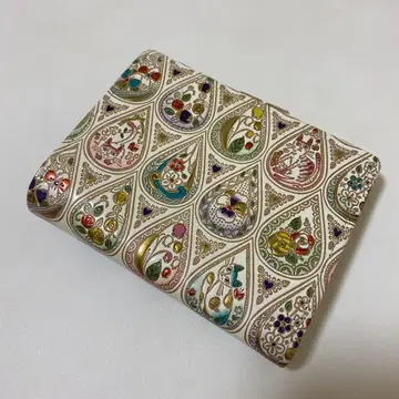 대특가 문고 오제키 가마구치 지갑 꽃 고양이 엠보 패턴 지갑