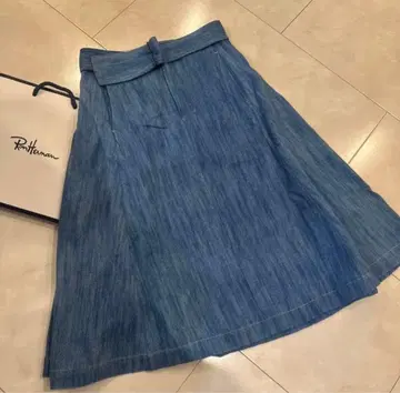 Rothman 데님 플레어 스커트