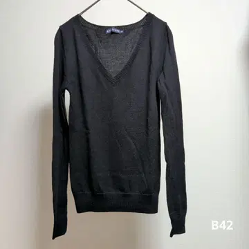 랄프 로렌 울 V넥 심플 M