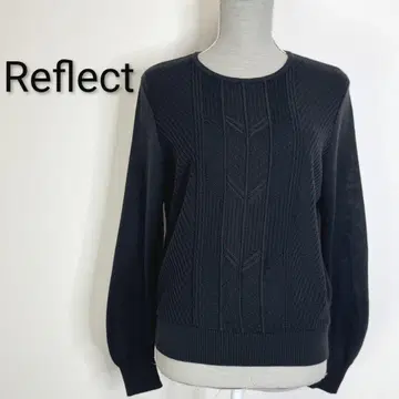 Reflect 울 블렌드 니트 블랙