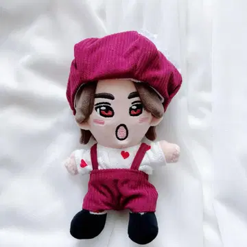 인형 옷 하피누이 치비누이 치비스트 옷 베레모 코듀로이 빨간색 리본