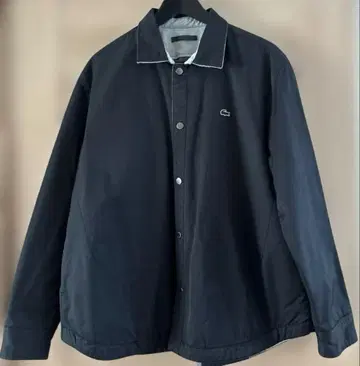 LACOSTE 플레인 x 버팔로 체크 리버서블 셔츠 아우터 사이즈