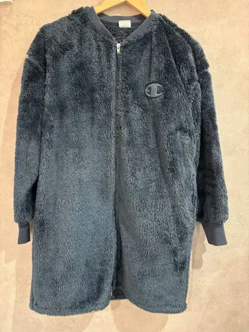 챔피온 보아 롱 자켓 코트 네이비 M 플리스