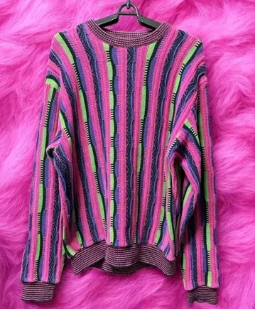 3D 니트 urban hills 핑크 멀티 컬러