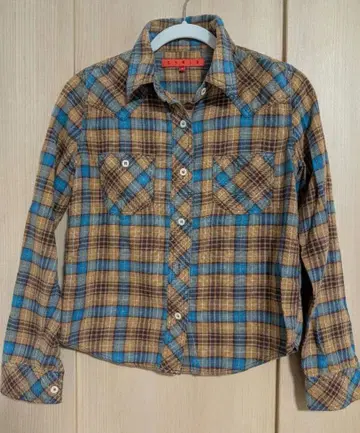 [ EDWIN ] 체크 무늬 긴팔 셔츠 M 사이즈