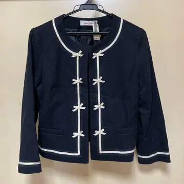 GALLERY VISCONTI 네이비 노카라 자켓