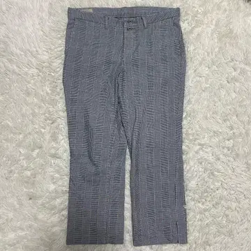 45RPM 체크 인디고 팬츠 사이드 슬릿 사이즈 2