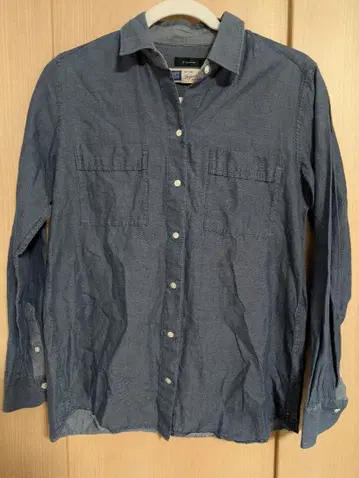 [ BEZ 에게해 코튼 ] 다크 블루 긴팔 셔츠 사이즈 38