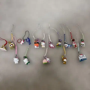 [ 레어 ] 지역 한정 헬로키티 스트랩 15개 묶음 판매