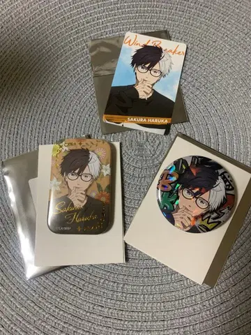 WINDBREAKER 윈브레 마즐 사쿠라 하루카 벚꽃 캔뱃지 카드