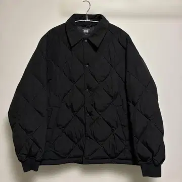 [ 24시간 발송 ] 유니클로 퍼프 테크 퀼팅 자켓 M 사이즈 블랙