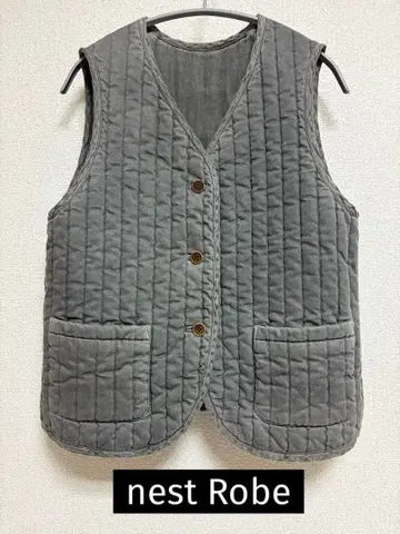 네스트로브 1점 퀼팅 리버서블 베스트 그레이 nest Robe