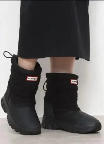 HUNTER W 셔파 스노우 부츠 쇼트