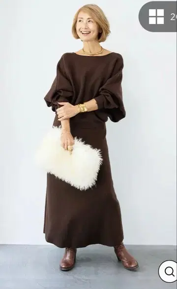 택 포함 새상품! 완판 라수오 plus otoha 2way 니트 셋업