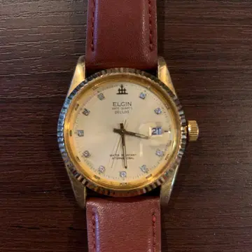 ELGIN DE LUXE 손목시계 골드/브라운
