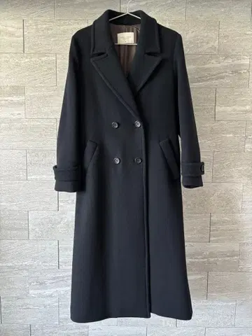 PUBLIC TOKYO S140 백 플레어 롱 코트