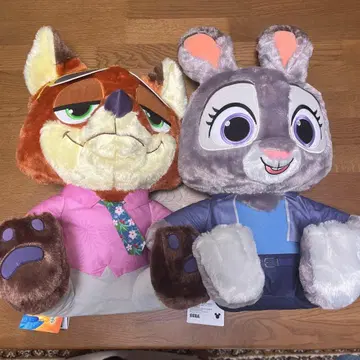 [주토피아 2] 슈퍼 라지 봉제 인형 주디, 닉 2체 세트