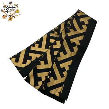MO-3596 남성용 오비 남자 오비 사야가 문양 금실 블랙 컬러
