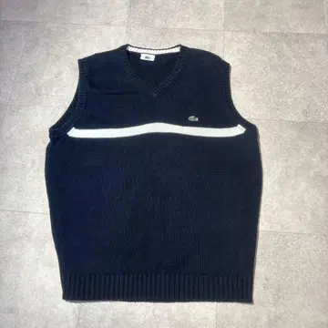 [라코스테] 니트 베스트 네이비 사이즈 4 L 상당 LACOSTE
