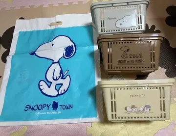 스누피 수납 바스켓 3개 세트