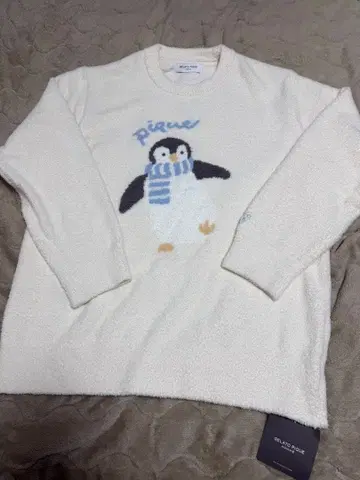 미사용 새상품 GELATO PIQUE 펭귄 패턴 플리스 룸웨어 여성용