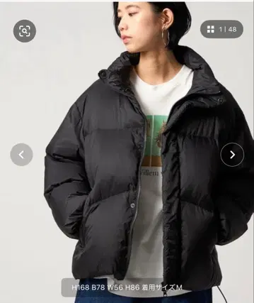 택 포함 새상품! 별주 CITEN TAION 블랙 다운 자켓 M