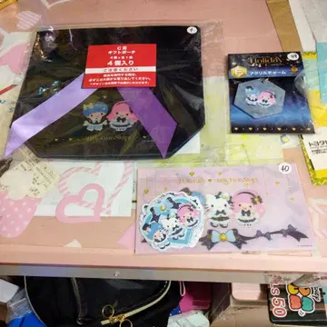 Happy 복권 산리오 홀리데이 컬렉션 묶음 판매 키키&라라 세트